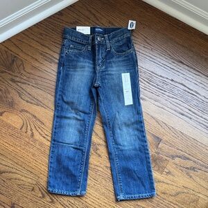 NWT Old Navy Slim Straight Boys 4T Dark Blue Denim Jeans